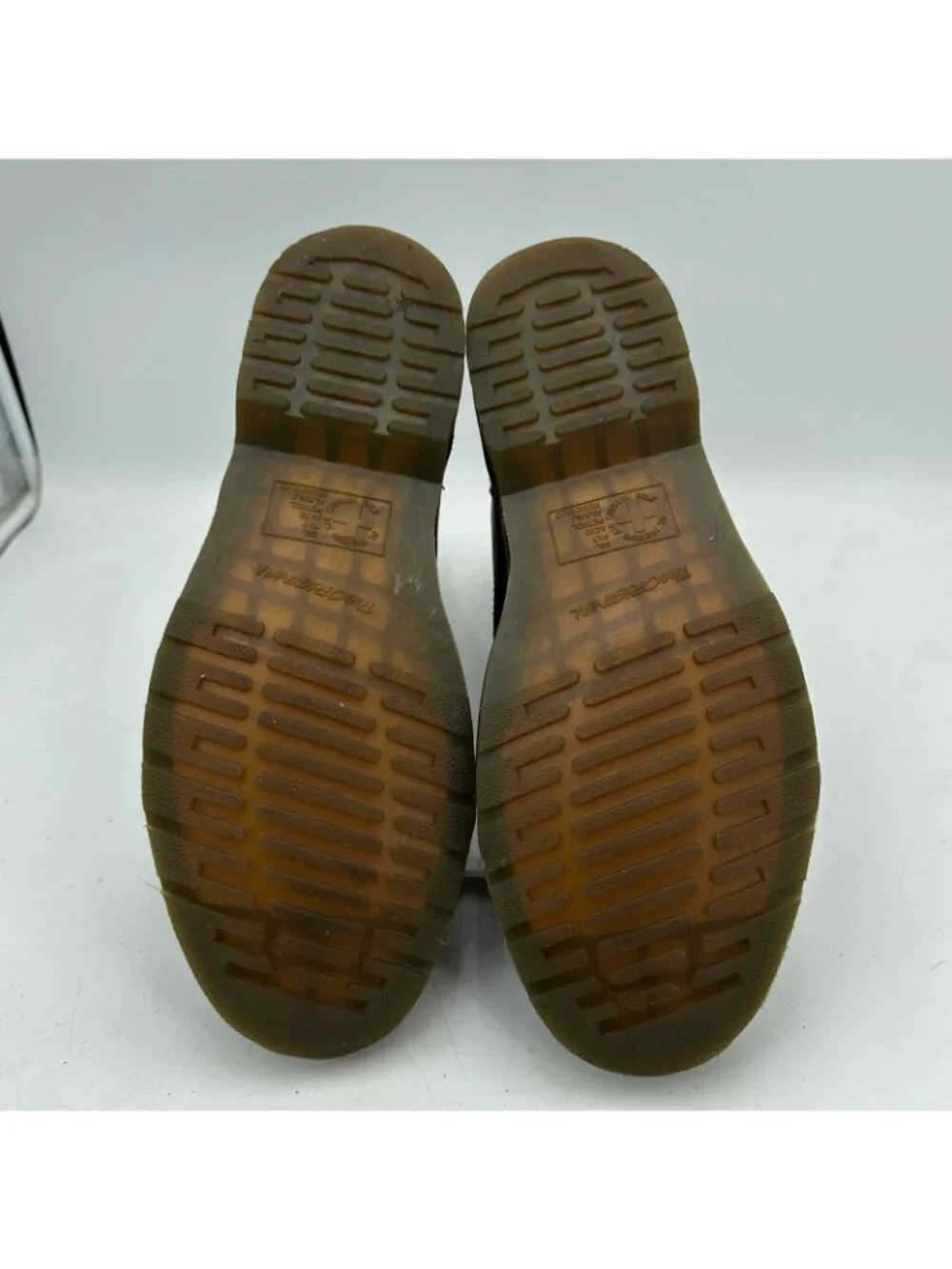 Dr Martens Industrial Leah Men Size 15 Brown Steel Toe Fold Over Combat Boot